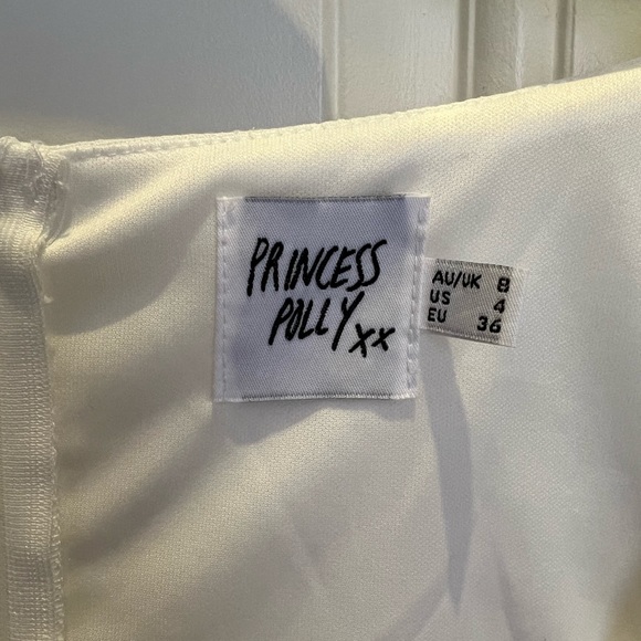 PRINCESS POLLY: THE VILLA MINI DRESS WHITE - Picture 4 of 4